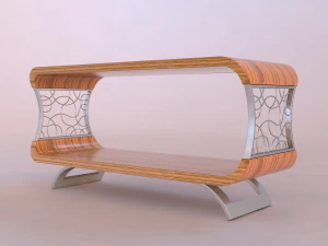 prosty stolik kawowy Model 3D