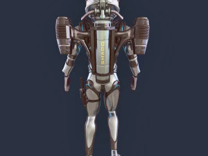 futurystyczny nurek Model 3D