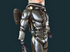 futuristic diver 3D मॉडल