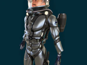 futurystyczny nurek Model 3D