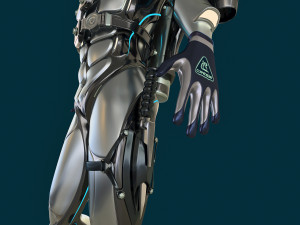 futuristic diver 3D मॉडल