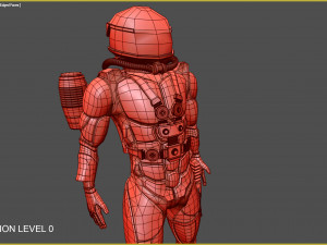 futuristic diver 3D मॉडल
