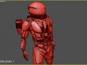 futurystyczny nurek Model 3D