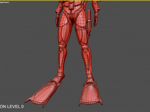 futuristic diver 3D मॉडल