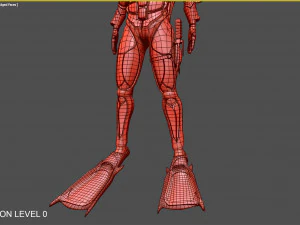 futurystyczny nurek Model 3D