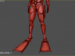futuristic diver 3D मॉडल