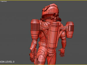 futurystyczny nurek Model 3D