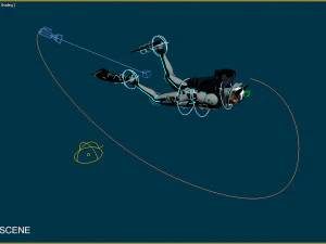 futurystyczny nurek Model 3D