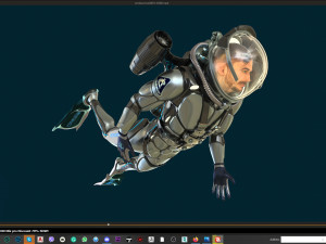 futuristic diver 3D मॉडल