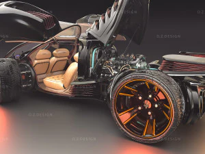 maserati diablo 3D Model