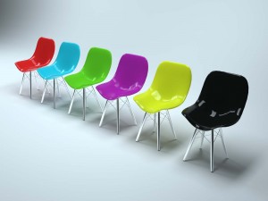eames plastic side chair 3D Model