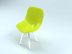 eames plastic side chair Modèle 3D