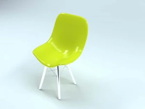 eames plastic side chair 3D Model