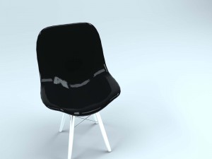 eames plastic side chair Modèle 3D