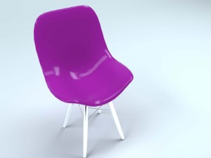eames plastic side chair Modèle 3D
