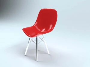 eames plastic side chair 3D Model
