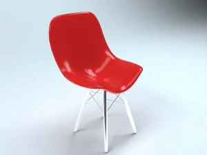 eames plastic side chair 3D Model
