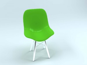 eames plastic side chair Modèle 3D