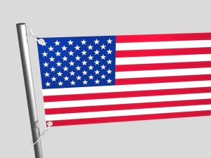 bandeira EUA Modelo 3D