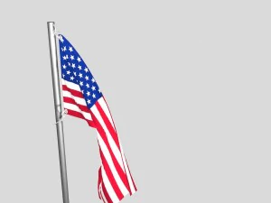 bandeira EUA Modelo 3D