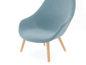 about a lounge chair aal92 3D Model
