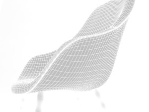about a lounge chair aal92 3D 모델