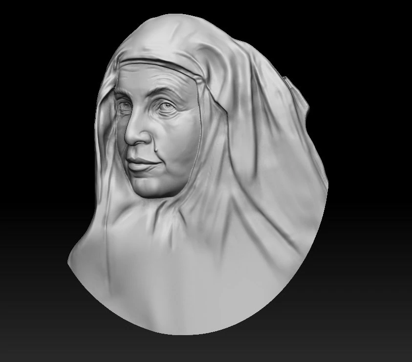 santa angela de la cruz 3D Print Model .c4d .max .obj .3ds .fbx .stl .blend 