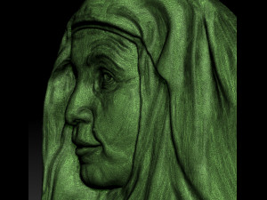 santa angela de la cruz Modelo de Impressão 3D