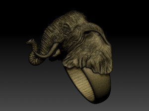 Elephant Ring Modelo de Impressão 3D
