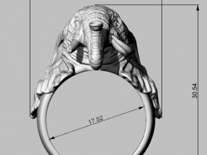 Elephant Ring Modelo de Impressão 3D