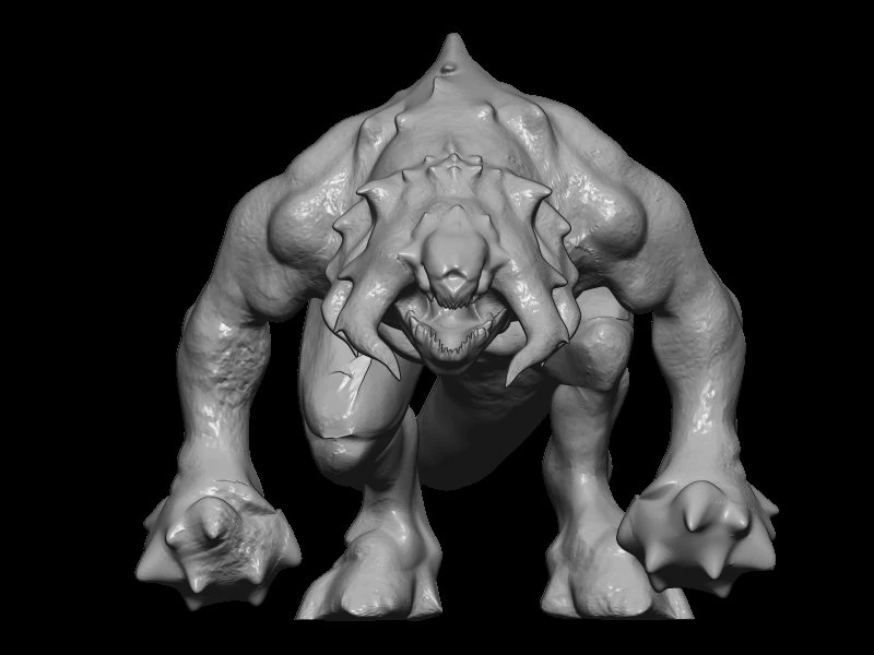 monster graga 3D Model .c4d .max .obj .3ds .fbx .stl .blend 