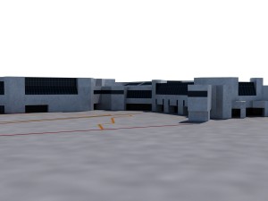 miami airport terminal 3D Модель