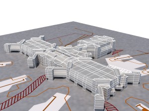 miami airport terminal 3D Модель