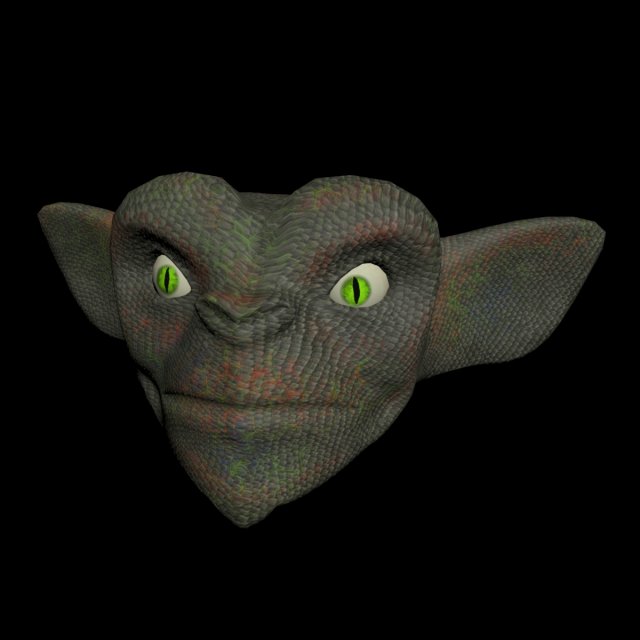 goblin head 3D मॉडल .c4d .max .obj .3ds .fbx .stl .blend 