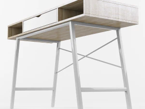 table writing computer jysk abbetved 3D Model