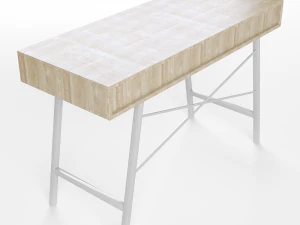 table writing computer jysk abbetved 3D Model