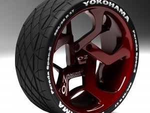 exclusive design wheels 3D Model