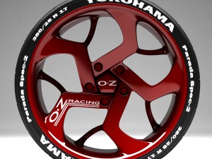 exclusive design wheels 3D Model