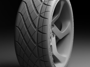 exclusive design wheels 3D Model