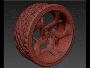 exclusive design wheels 3D Model