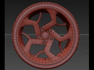exclusive design wheels 3D Model