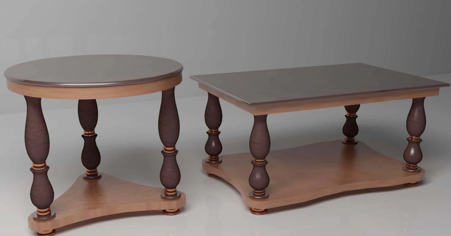 small tables 3D Model .c4d .max .obj .3ds .fbx .stl .blend 