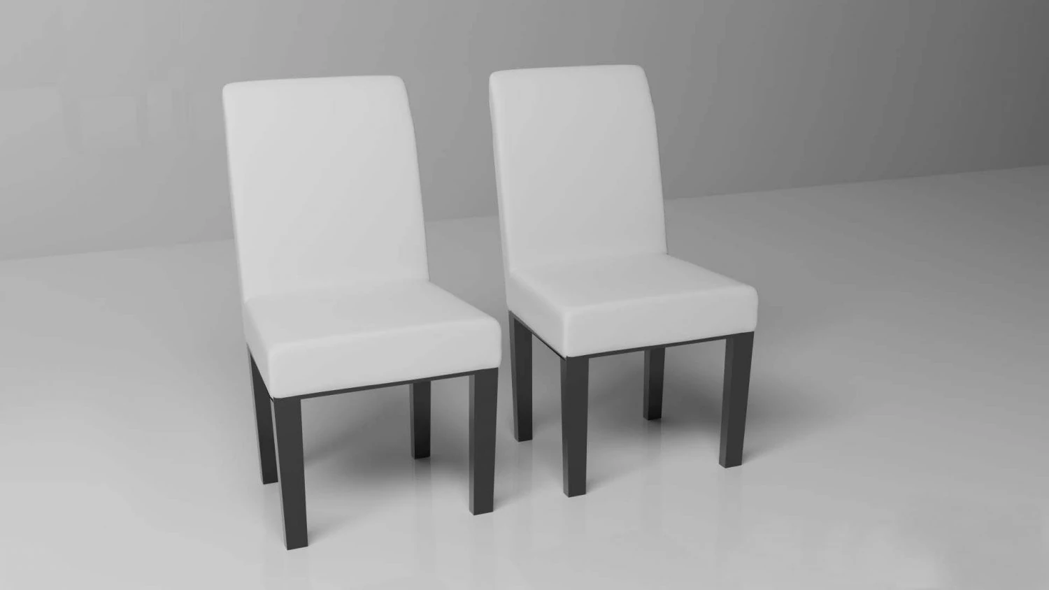 white chairs 3D Model .c4d .max .obj .3ds .fbx .stl .blend