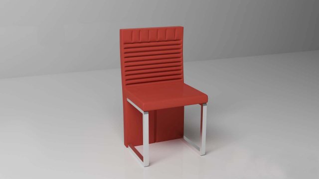 red chair 3Dモデル .c4d .max .obj .3ds .fbx .stl .blend 