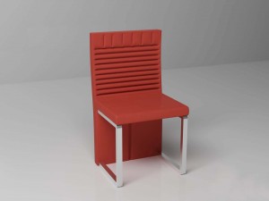 red chair 3Dモデル
