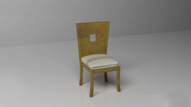 wood chair Modèle 3D .c4d .max .obj .3ds .fbx .stl .blend 