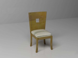 wood chair 3Dモデル