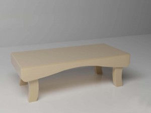 wood table 3Dモデル