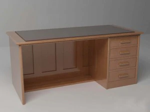 houten bureau 3D Model