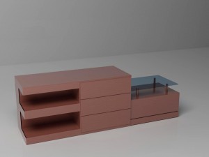 modern desk 3Dモデル